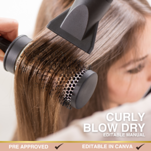 Curly Blow Drying Editable Manual