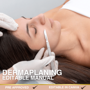 Dermaplaning Editable Manual