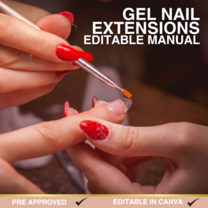 Gel Nail Extensions Editable Manual