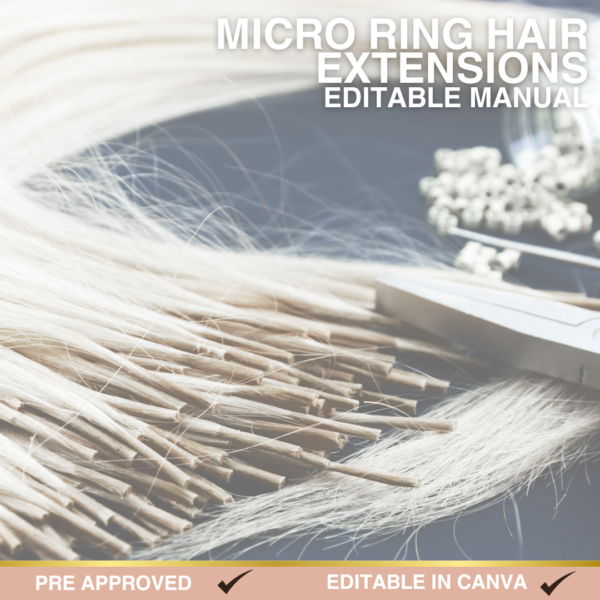 Micro Ring Hair Extensions Editable Manual