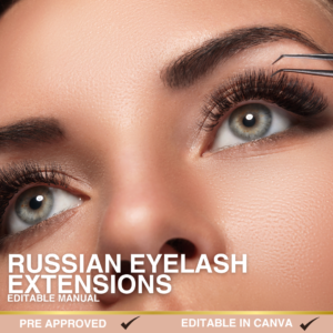 Russian Eyelash Extensions Editable Manual