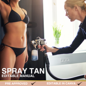 Spray Tan Editable Manual