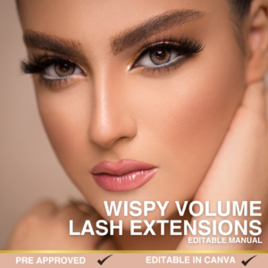 Wispy Volume Eyelash Extensions Editable Manual