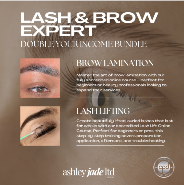 Brow & Lash Expert- Brow Lamination and Lash Lifting Online Course Bundle