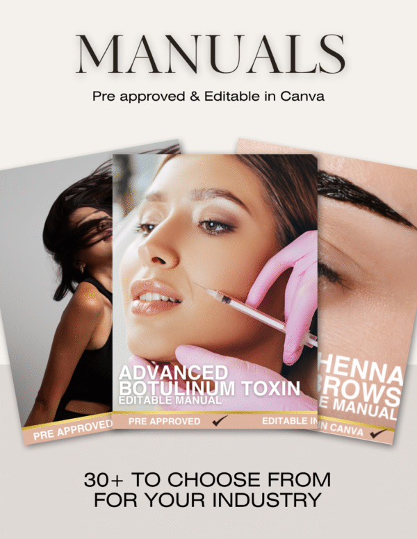 EDITABLE COURSE MANUALS FOR YOUR BEAUTY ACADEMY BY ASHLEY JADE LTD